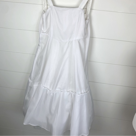 Isobella & Chloe Flower Girl or First 1st Communion Dress White Beaded Size 10 - Picture 9 of 11